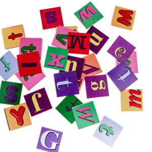 Alphabet Paper Squares