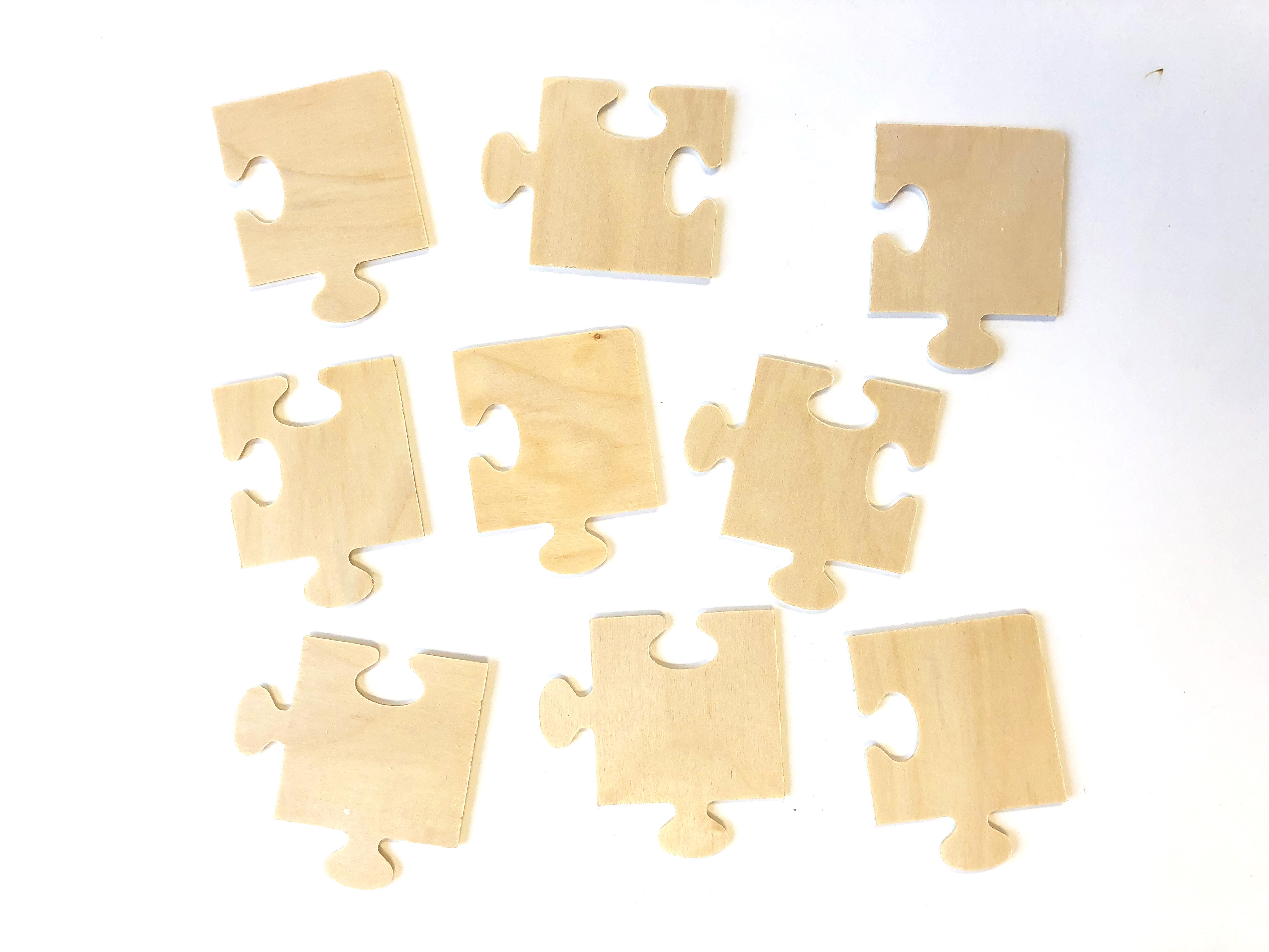 Wood Puzzle Pieces - J&J Crafts